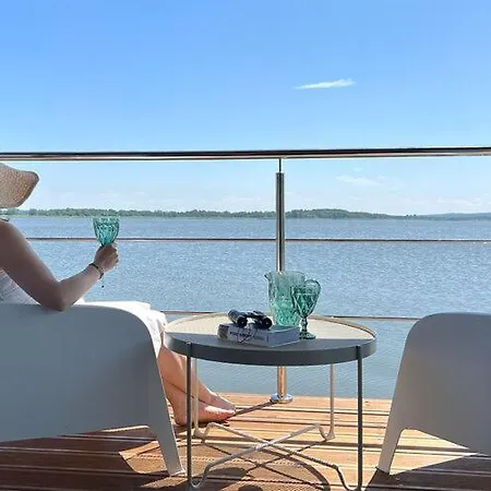 Houseboat In Azy Near Baltic Sea & Jamno Botel Łazy