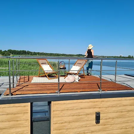 Houseboat In Azy Near Baltic Sea & Jamno Botel